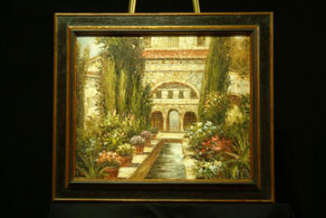 One-of-a-kind framed canvas